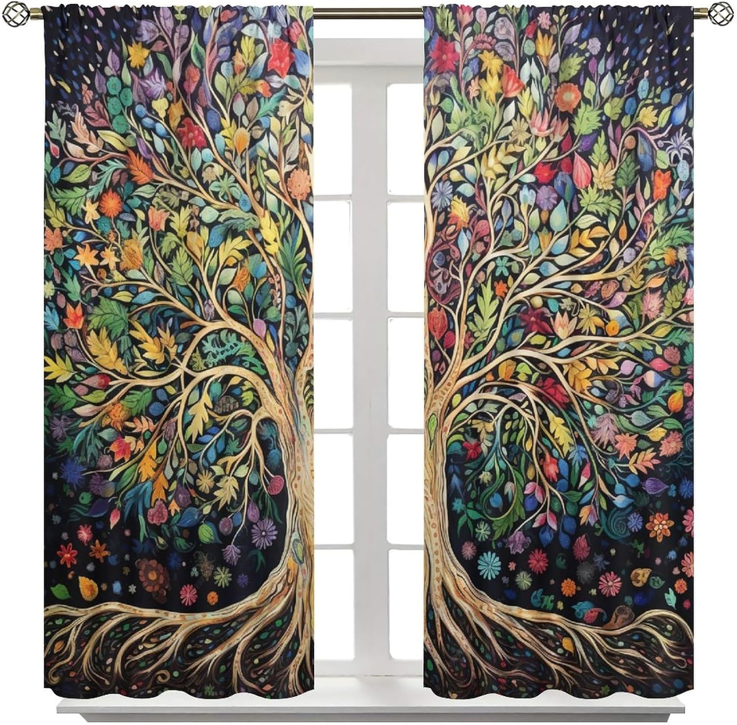 Tree of Life Curtains, Fantasy – обзор и цена Modern Korean Lifestyle