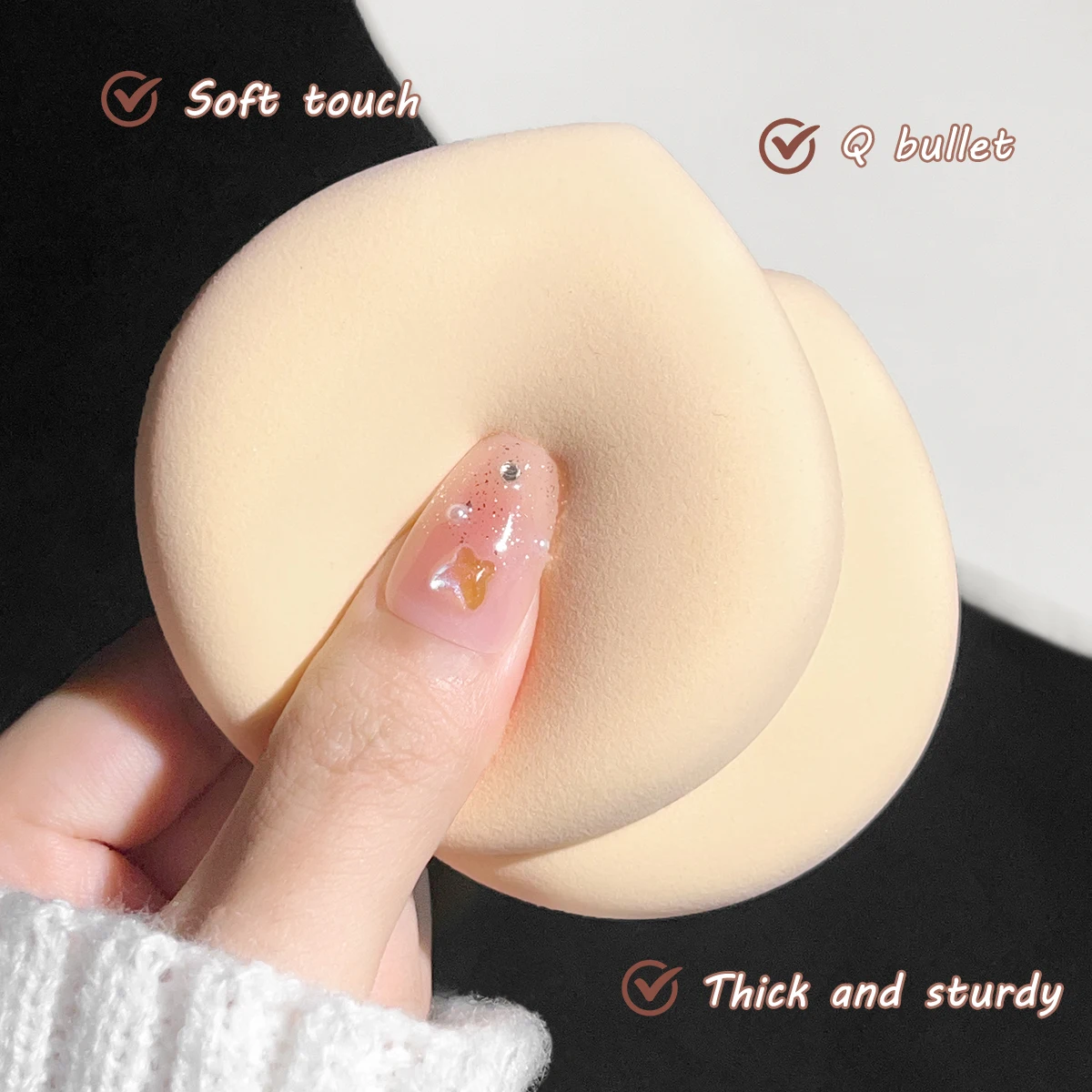 Dry and wet makeup puff sponge – обзор и цена Bb Cushion Korean