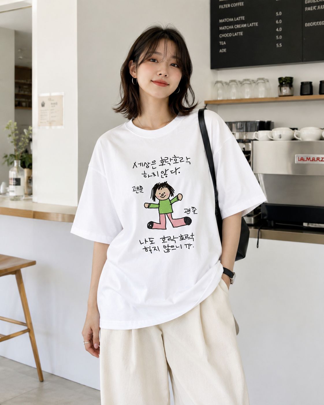 shoulder Short-sleeve T-shirt  – обзор и цена Korean Pants Lifestyle