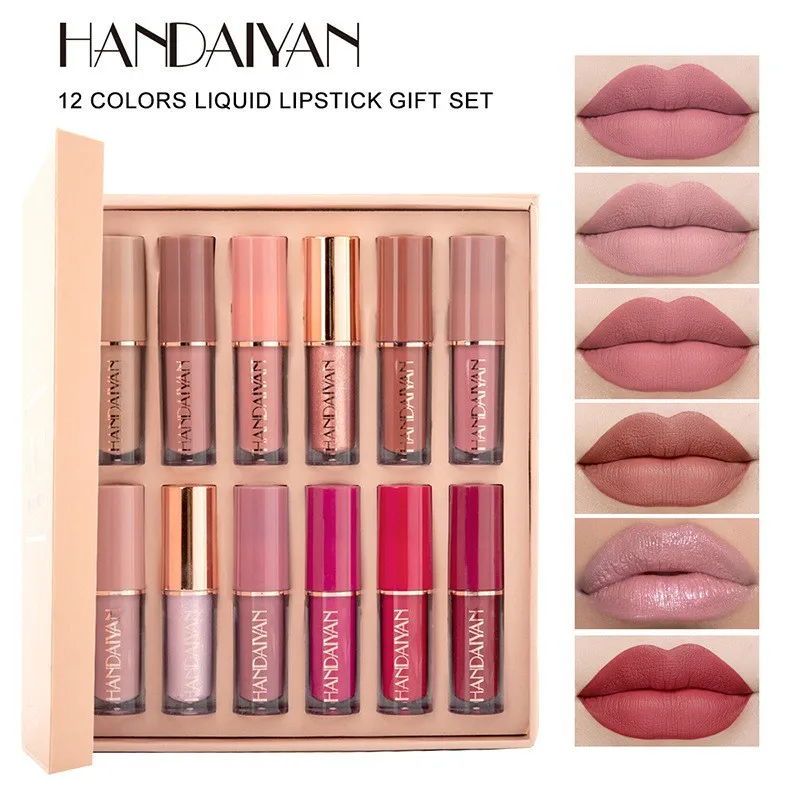 12pcs Moisturizing Liquid Lips – обзор и цена Lip Tint Korean