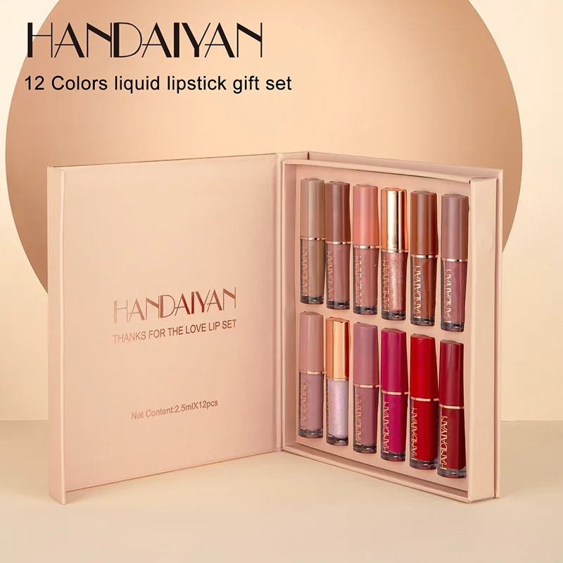 12pcs Moisturizing Liquid Lips – обзор и цена Lip Tint Korean