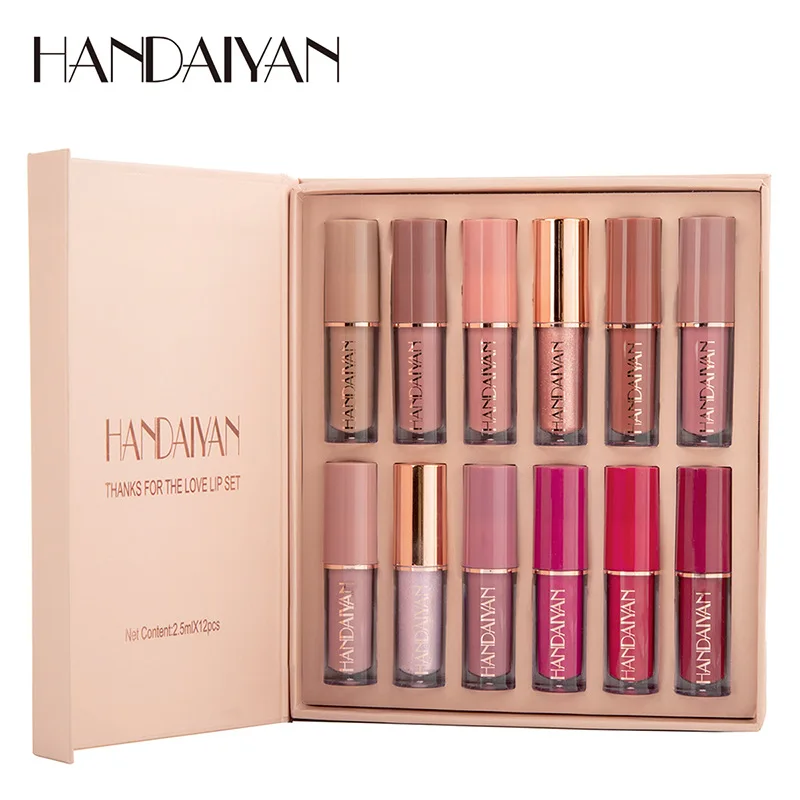 12pcs Moisturizing Liquid Lips – обзор и цена Lip Tint Korean