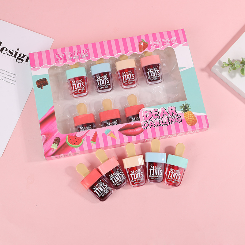 12Pcs Korea Fruit Lip Tint Ice – обзор и цена Lip Tint Korean
