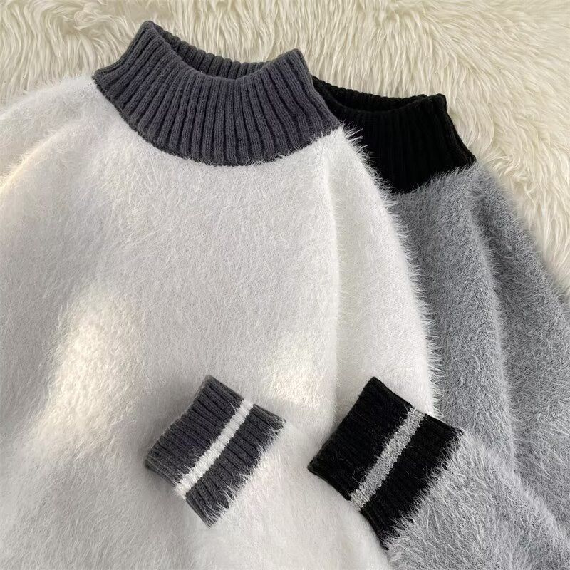 Fur Collar Pullovers Estampado – обзор и цена Modern Korean Lifestyle
