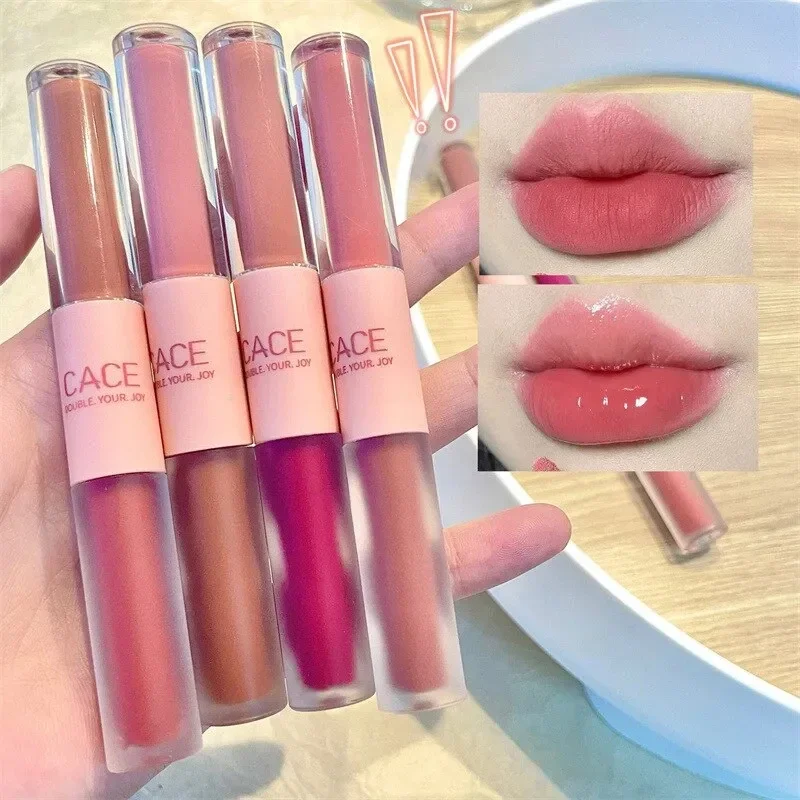Double Head Lip Gloss Matte Ve – обзор и цена Lip Tint Korean