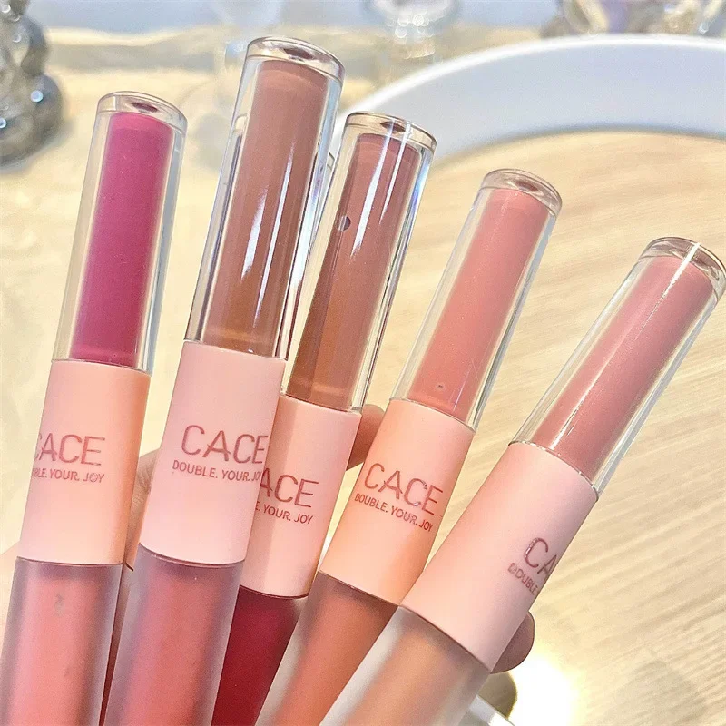 Double Head Lip Gloss Matte Ve – обзор и цена Lip Tint Korean